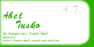 abel tusko business card