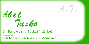 abel tusko business card